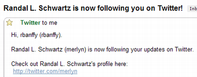 Randal Schwartz is following me!