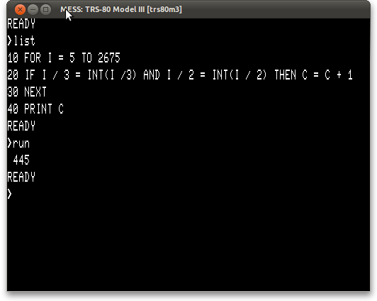 TRS-80, terceira pergunta