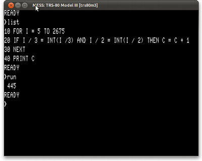 TRS-80, terceira pergunta