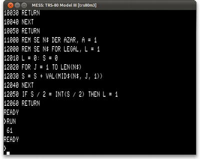 TRS-80, quinta pergunta